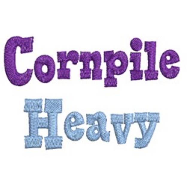 Picture of AMD Cornpile Heavy Embroidery Font