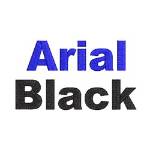 Picture of AMD Arial Black Embroidery Font