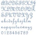 Picture of AMD French Script Embroidery Font