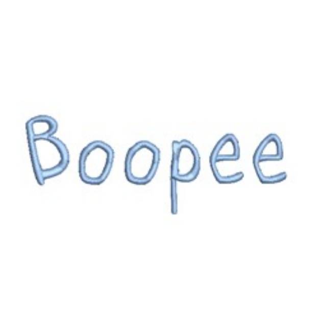 Picture of Boopee Embroidery Font