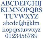 Picture of Baskerville Embroidery Font