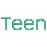 Picture of Teen Embroidery Font