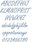 Picture of Freestyle Script Embroidery Font