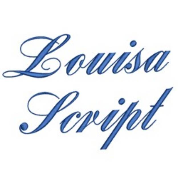 Picture of Louisa Script Embroidery Font