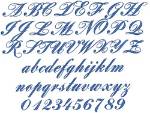 Picture of Louisa Script Embroidery Font