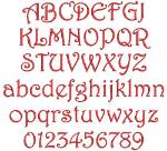 Picture of Harrington Embroidery Font