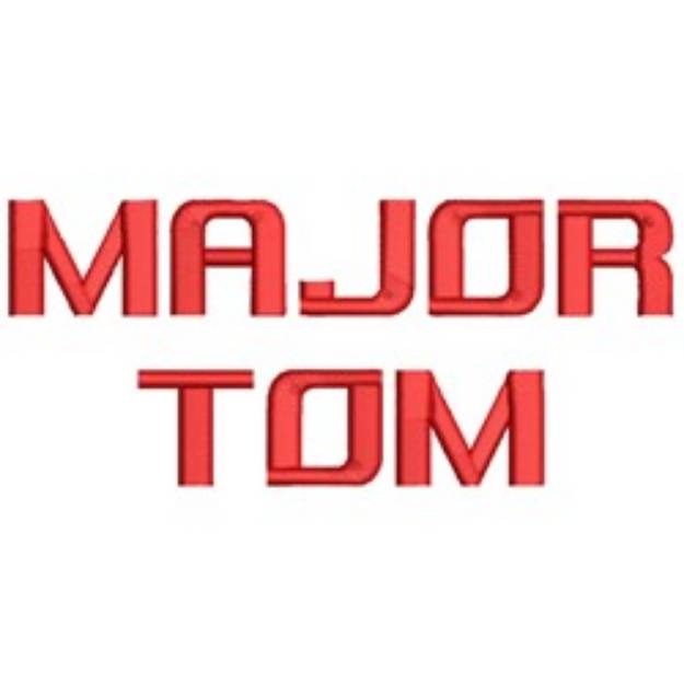 Picture of AMD Major Tom Embroidery Font