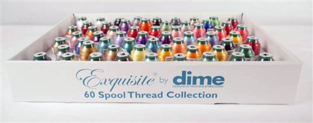 Picture of Exquisite Thread Assortment - 60pk 1k Meter Spools Embroidery Threads