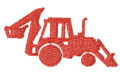 BACK HOE Machine Embroidery Design