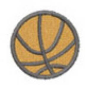 Picture of Basketball 28mm Machine Embroidery Design