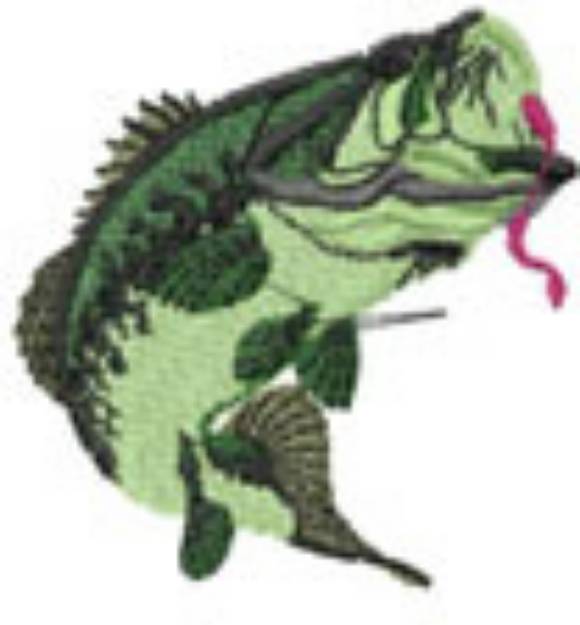 Picture of Bass worm Machine Embroidery Design