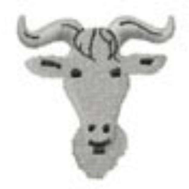 Picture of Billy Goat Head Machine Embroidery Design