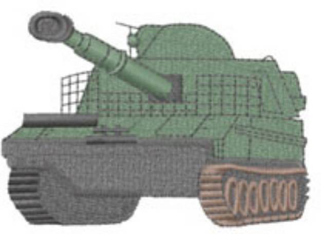 Picture of Bradley Tank Machine Embroidery Design