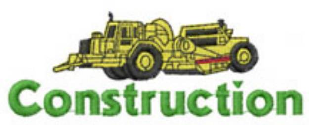 Picture of Road Paving Construction Machine Embroidery Design