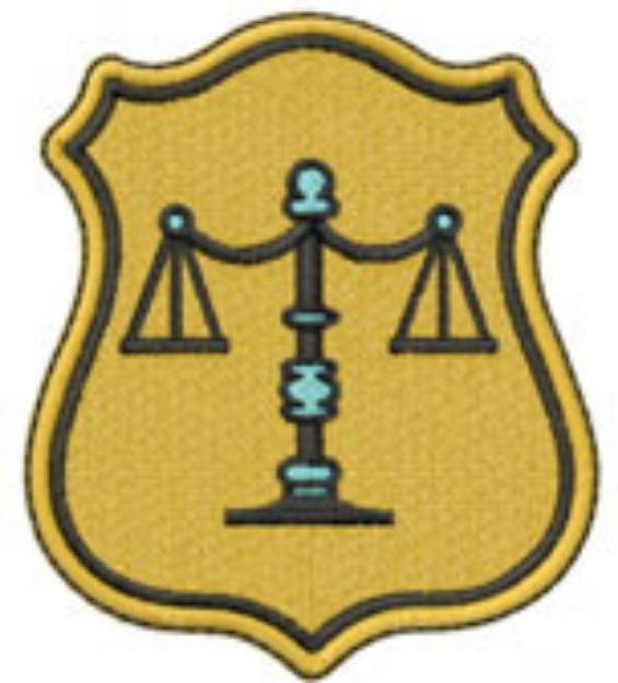 Picture of Court badge Machine Embroidery Design