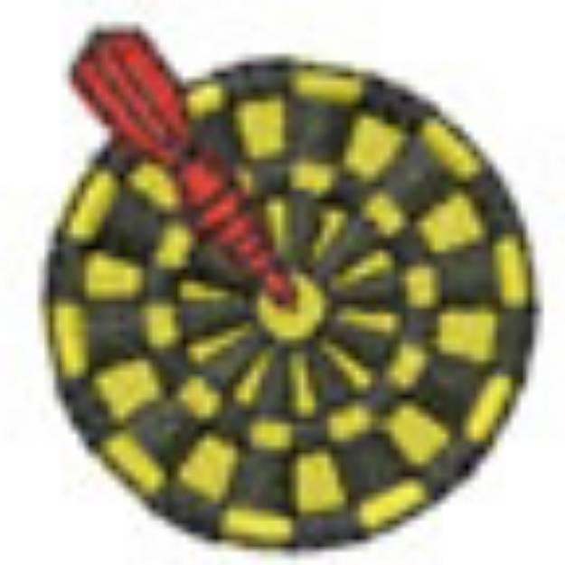 Picture of Bulls Eye Machine Embroidery Design