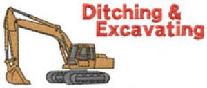 Picture of Ditching & Excavating Machine Embroidery Design