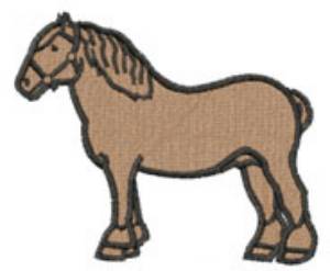 Picture of Draft Horse Machine Embroidery Design