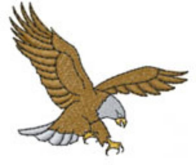 Picture of Eagle Swooping Machine Embroidery Design