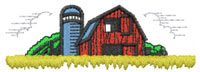 Farm logo Machine Embroidery Design