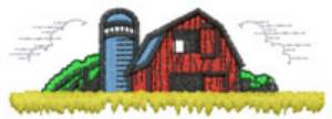 Picture of Farm logo Machine Embroidery Design