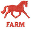 Horse Farm Machine Embroidery Design