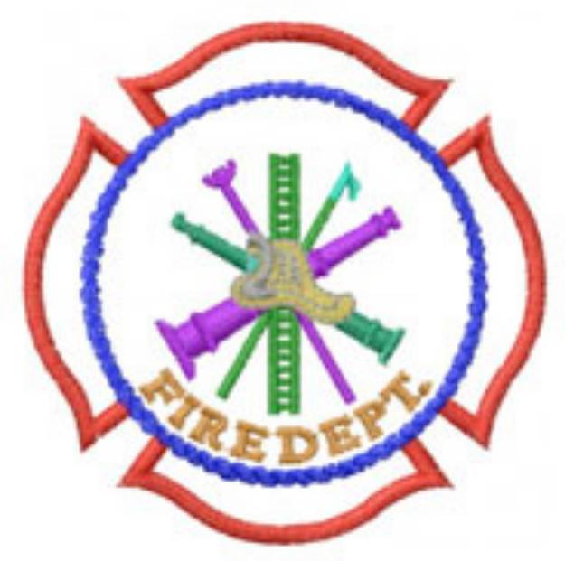 Picture of FIRE DEPT. Machine Embroidery Design