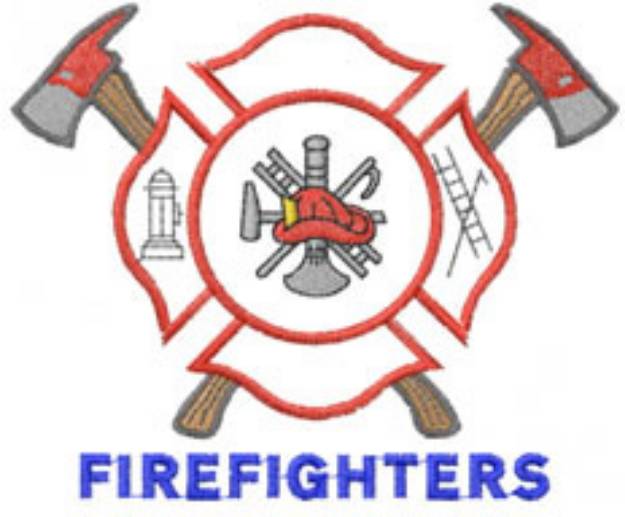 Picture of FIREFIGHTERS Machine Embroidery Design