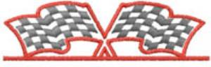 Picture of CHECKERED FLAGS BORDER Machine Embroidery Design
