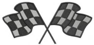 Picture of CHECKERED FLAGS (small) Machine Embroidery Design