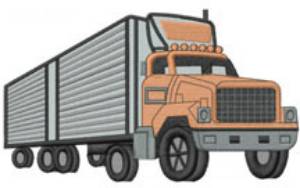 Picture of FREIGHT TRUCK Machine Embroidery Design