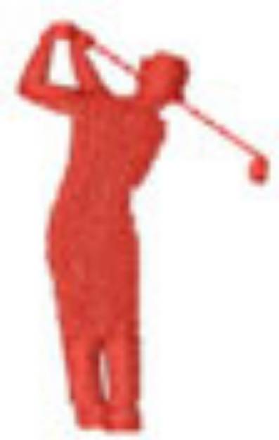 Picture of Golf Person Machine Embroidery Design