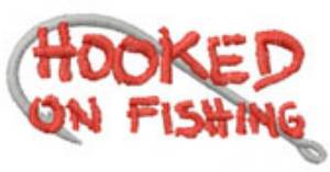 Picture of Hooked On Fishing Machine Embroidery Design