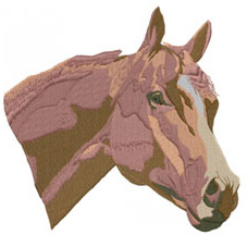 HORSE HEAD Machine Embroidery Design