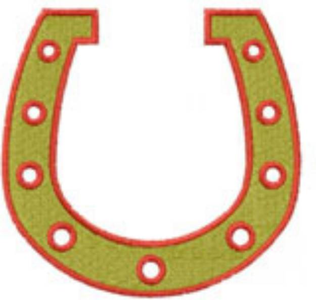 Picture of HORSESHOE Machine Embroidery Design