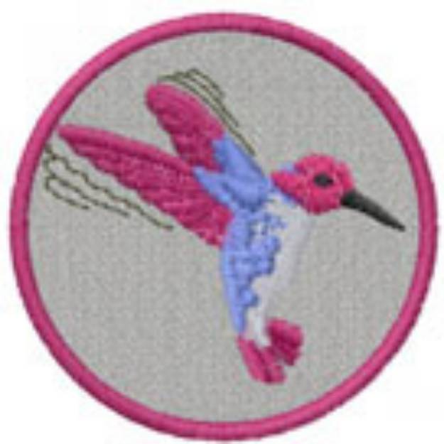 Picture of HUMMINGBIRD PATCH Machine Embroidery Design