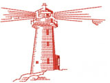 LIGHTHOUSE Machine Embroidery Design