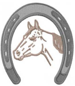 Picture of HORSESHOE FRAME Machine Embroidery Design