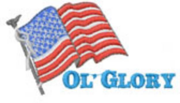 Picture of Ol Glory Machine Embroidery Design