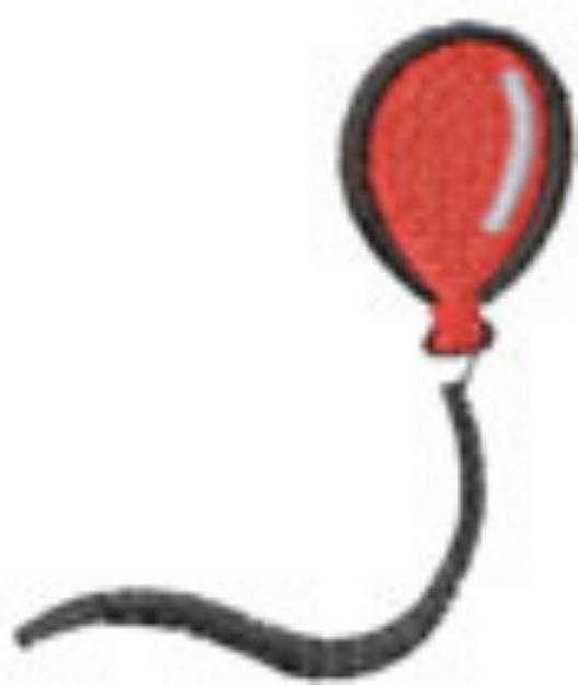 Picture of Red Balloon Machine Embroidery Design