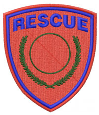 Rescue Badge Machine Embroidery Design