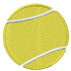 TENNIS BALL 3/4 Machine Embroidery Design