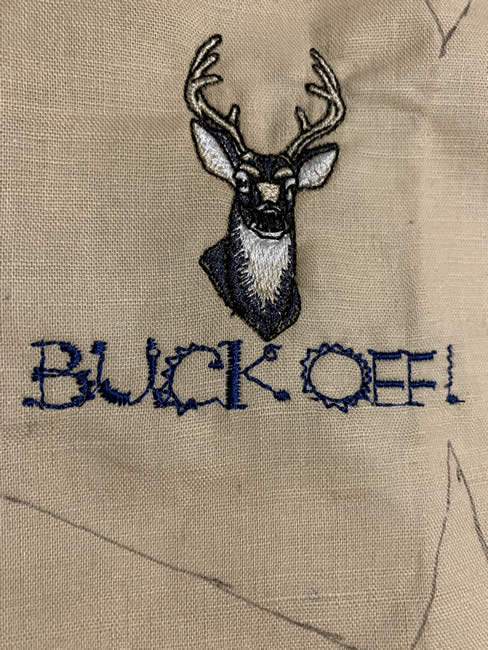 Buck Off! Machine Embroidery Design | Embroidery Library at ...