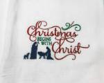 Picture of Christmas Beings With Christ Machine Embroidery Design