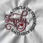 Picture of The Strength Of Family Machine Embroidery Design