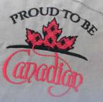 Picture of Proud To Be Canadian Machine Embroidery Design