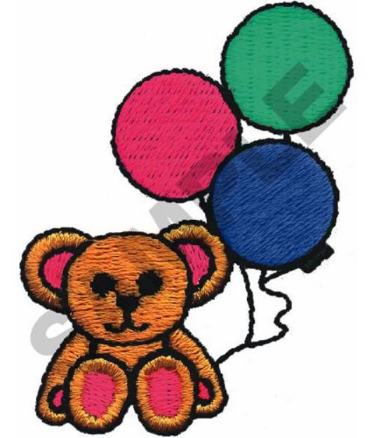 Picture of BEAR W/BALLOONS