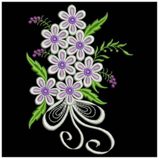 Picture of Bouquet of Flowers Machine Embroidery Design