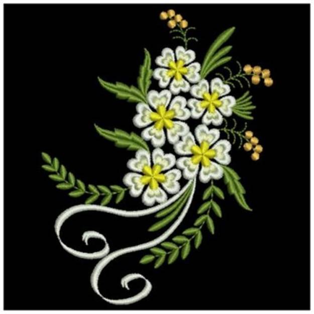 Picture of Floral Bouquet Machine Embroidery Design