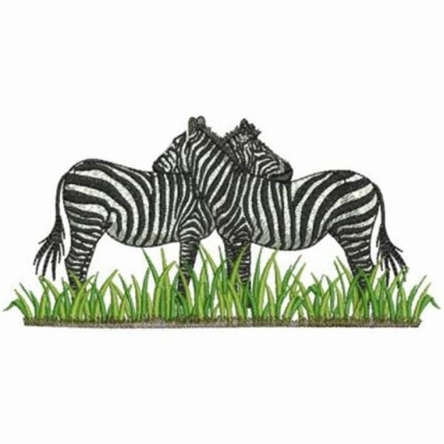 Picture of Zebra Couple Machine Embroidery Design